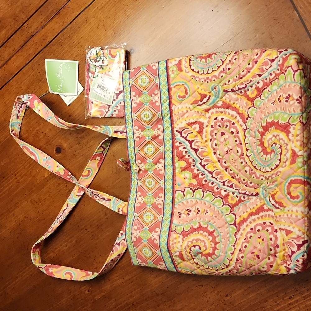 Vera Bradley Tote and zip ID case